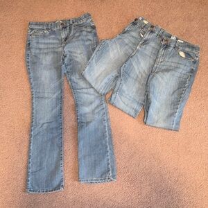 4 pairs of B’gosh boot cut jeans like new size girls 12 R